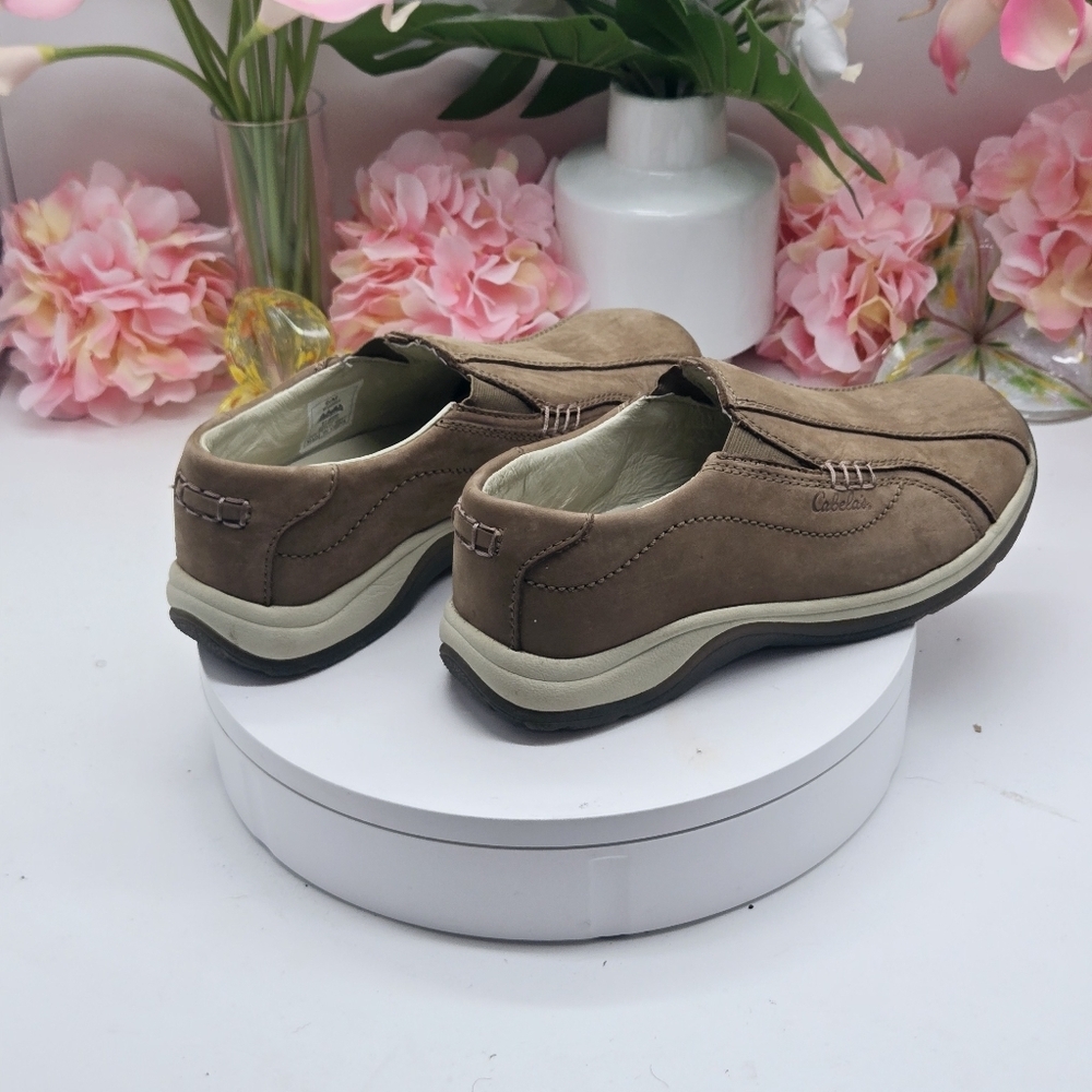 Cabela's Nubuck Leather Slip On Hiking Outdoor Casual Shoes Size 9.5M - Picture 5 of 14